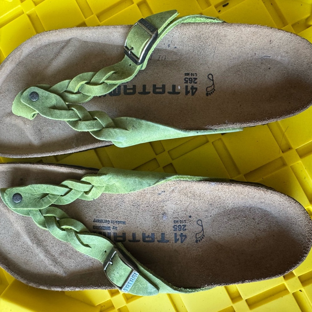 Birkenstock Women's Green Sandals 41 braided - Picture 2 of 10